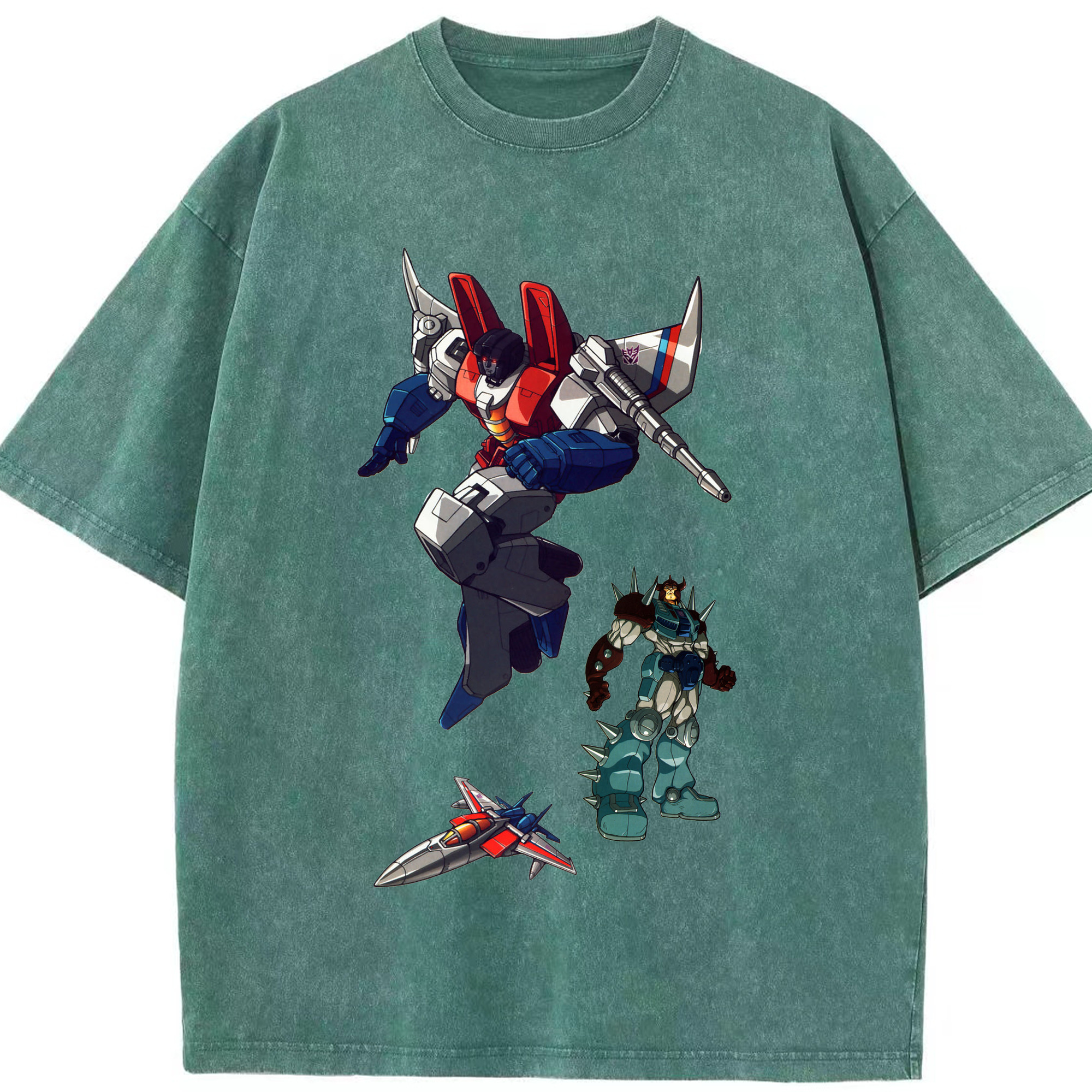 （画像用）  綿100% ヴィンテージ風 半袖Tシャツ（フロントプリント）